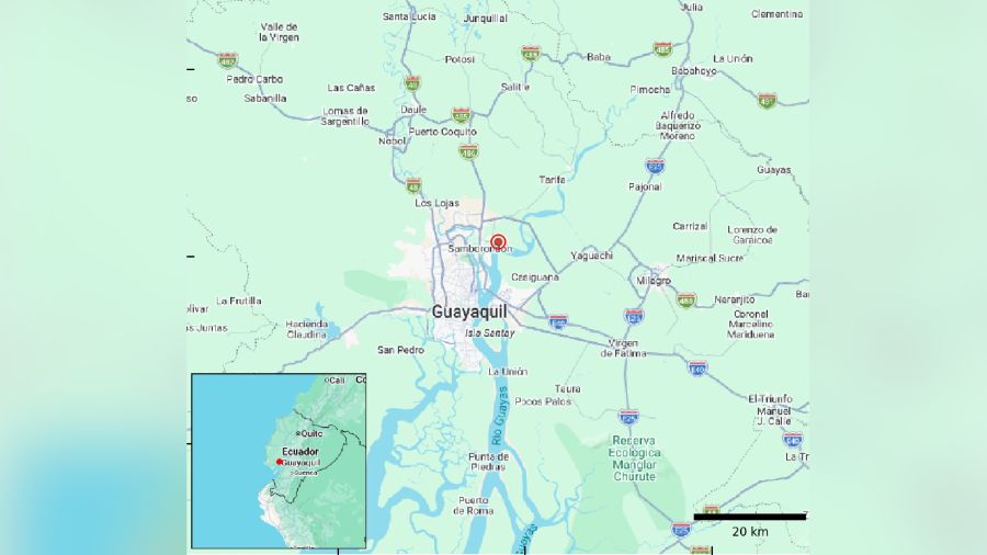 Registran un sismo de magnitud 4,3 en la provincia ecuatoriana del Guayas
