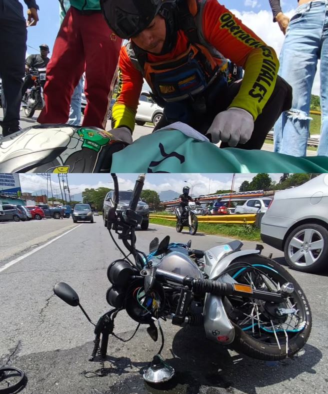 Colisión en Autopista del Este dejó un mototaxista lesionado