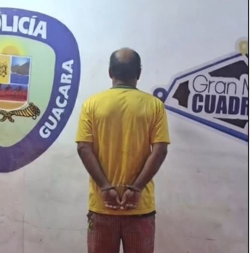 Detenido hombre por golpear a su pareja e hija en Guacara