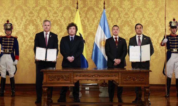 Ecuador y Argentina firmaron acuerdos sobre seguridad y comercio