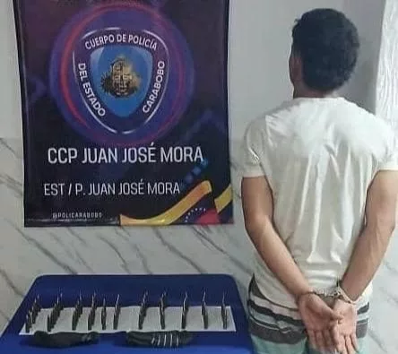 Policarabobo aprehende a sujeto con munición de guerra en Morón