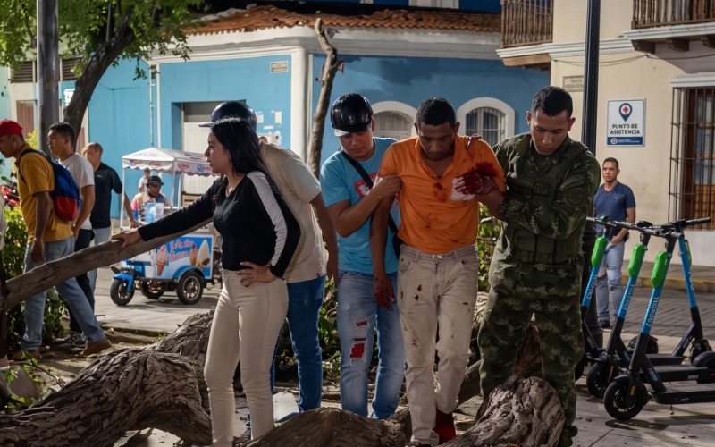 Colapso de un árbol deja una octogenaria muerta y dos heridos