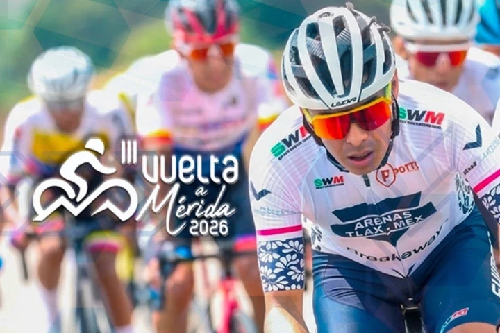 Ciclistas se preparan para la III edición de la Vuelta a Mérida 2026