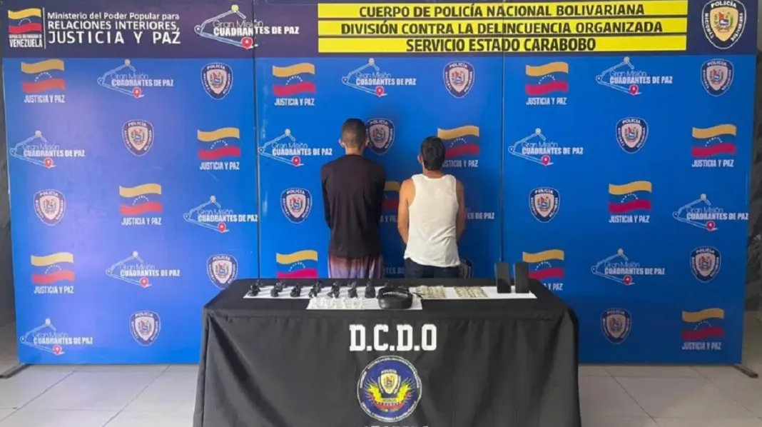 Arrestan pareja de microtraficantes en Tocuyito