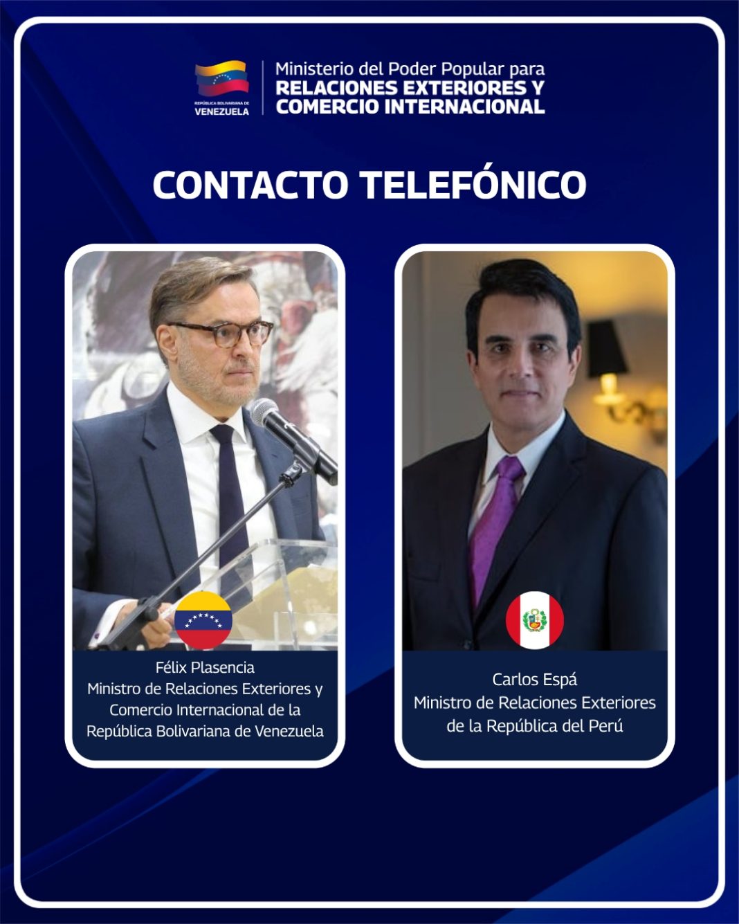 Venezuela y Perú avanzan en la reanudación de relaciones consulares