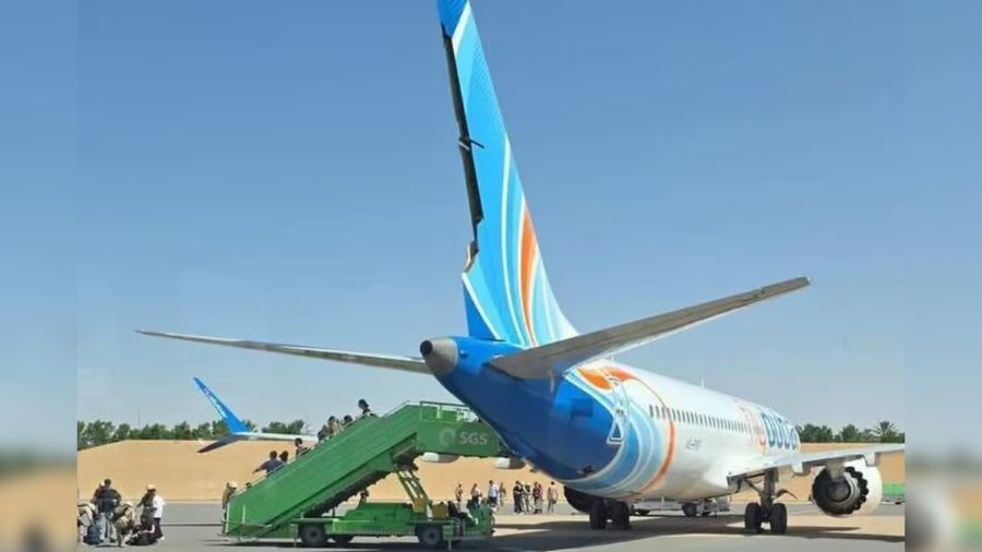 Avión de Flydubai aterrizó en Arabia Saudita luego de sufrir emergencia en pleno vuelo