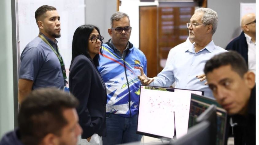 Delcy Rodríguez regresó a Venezuela y pidió ahorro energético ante las altas temperaturas