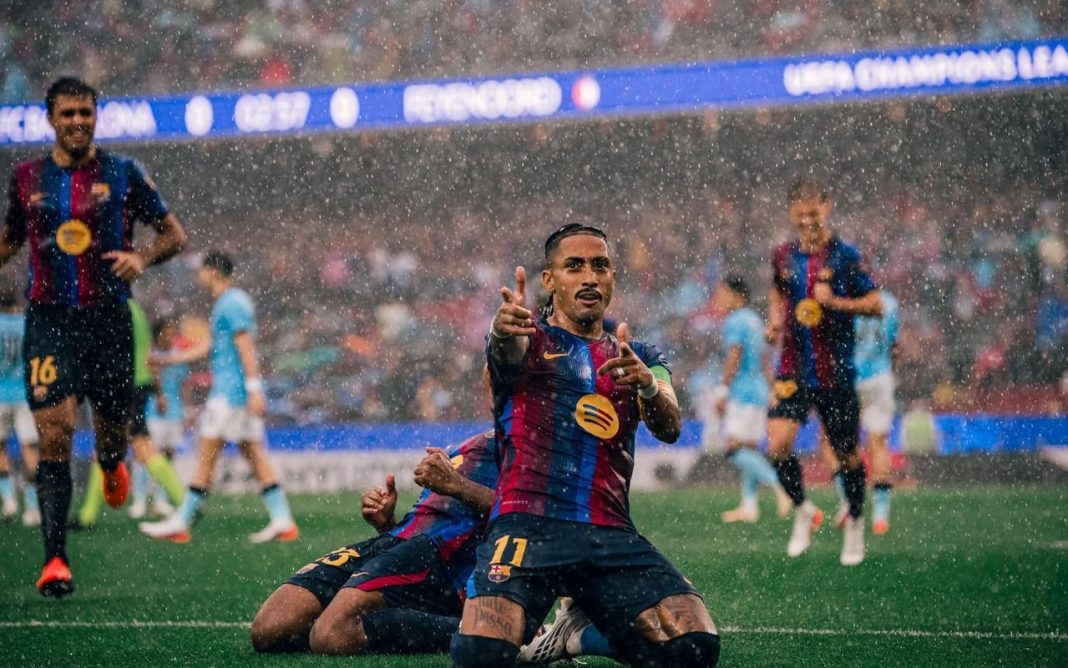 Barcelona goleó a Feyenoord en su debut en Champions