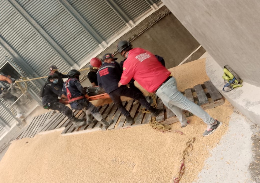 Un fallecido y dos lesionados tras caer a un silo de maíz en Cojedes