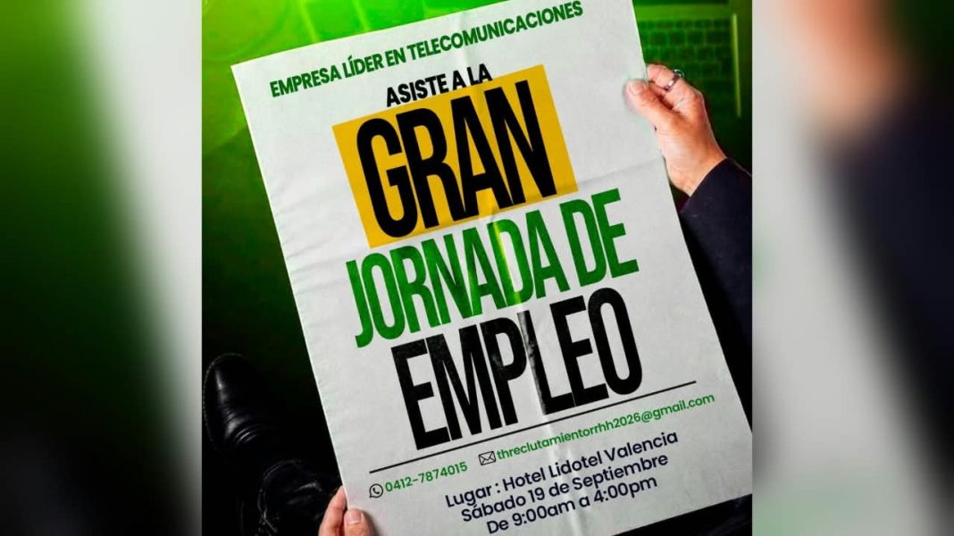 Empresa líder en Telecomunicaciones convoca a una gran jornada de entrevistas reclutamiento en Valencia