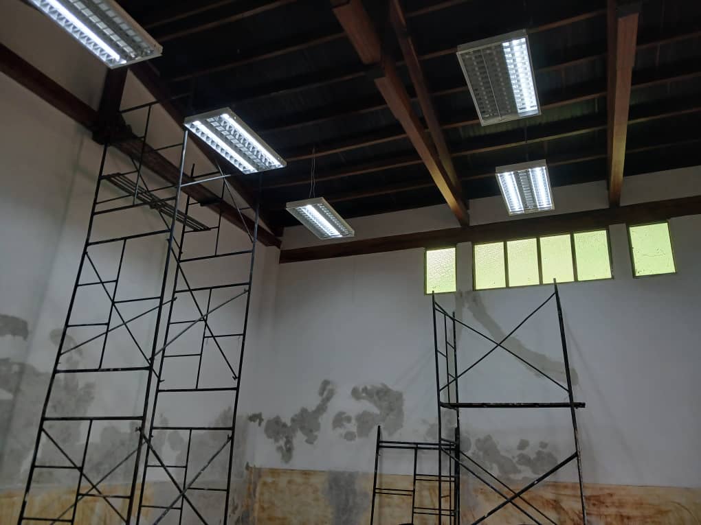 Avanzan trabajo de remodelación y recuperación de la sede oficial de la Banda Sinfónica 24 de Junio