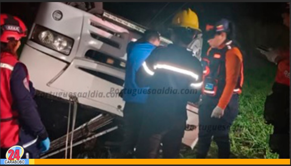 Accidente de buseta rumbo a Valencia dejó cuatro lesionados