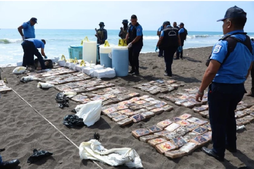 Ejército y Policía de Nicaragua incautan media tonelada de cocaína
