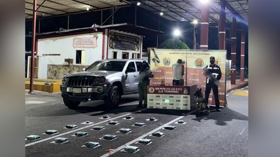 GNB incauta 20 kilos de sustancias ilícitas en un vehículo en Táchira