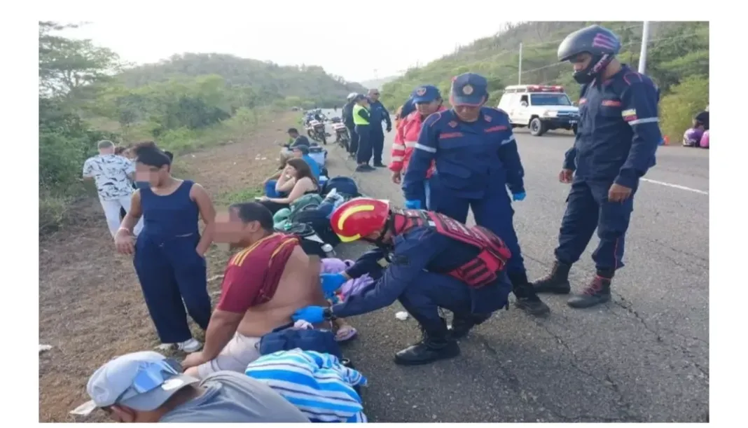 Volcamiento de autobús en la carretera Morón-Coro deja 13 heridos