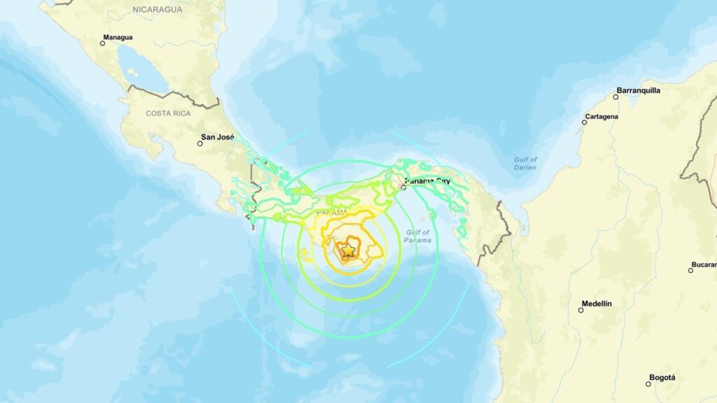 Un fuerte terremoto de magnitud 7,6 sacude Panamá, desatando una alerta de tsunami