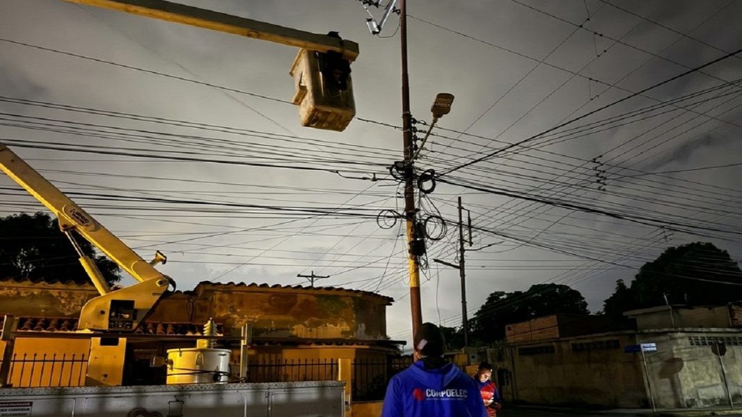 Corpoelec ejecuta labores técnicas en redes eléctricas de Carabobo