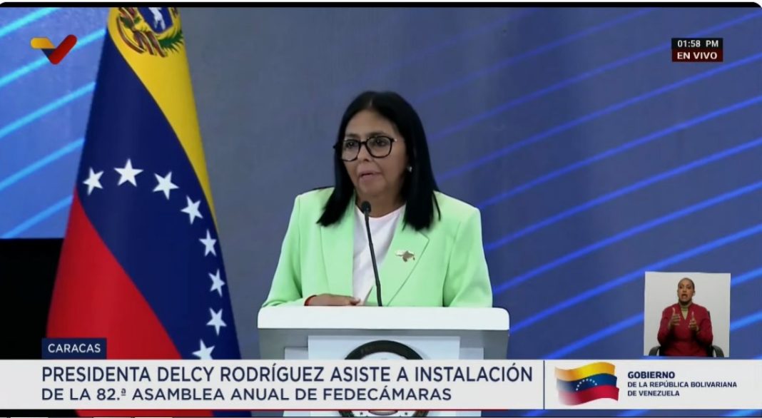 Delcy Rodríguez: Alianza entre el sector público y privado ha llevado al crecimiento de la economía por 22 trimestres
