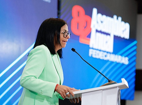 Delcy Rodríguez: Producción petrolera de Venezuela registra un incremento del 8 %