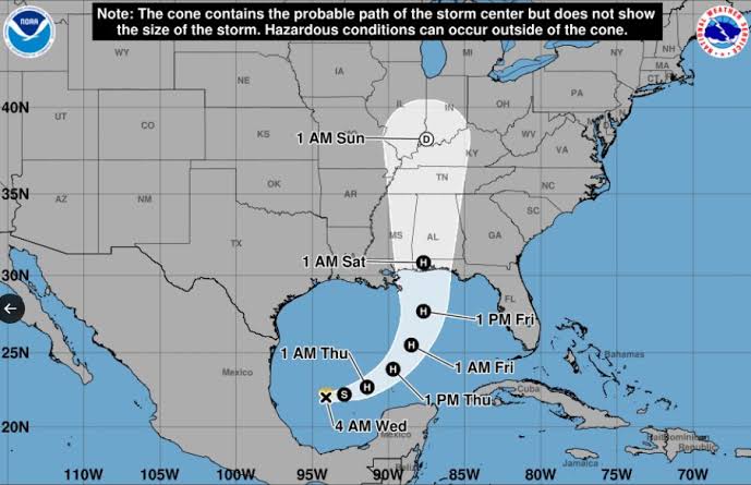 Tormenta tropical Isaias amenaza con lluvias intensas en el sureste de México
