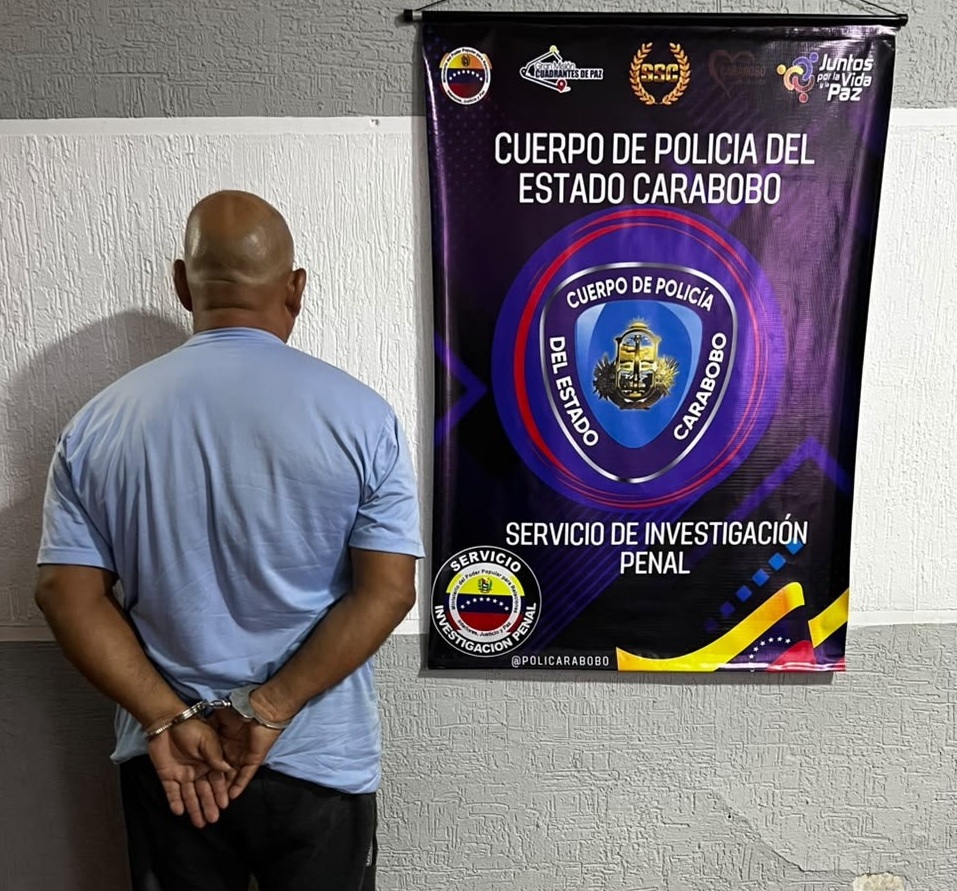 Policarabobo detuvo sujeto tras atacar a su esposa en Valencia
